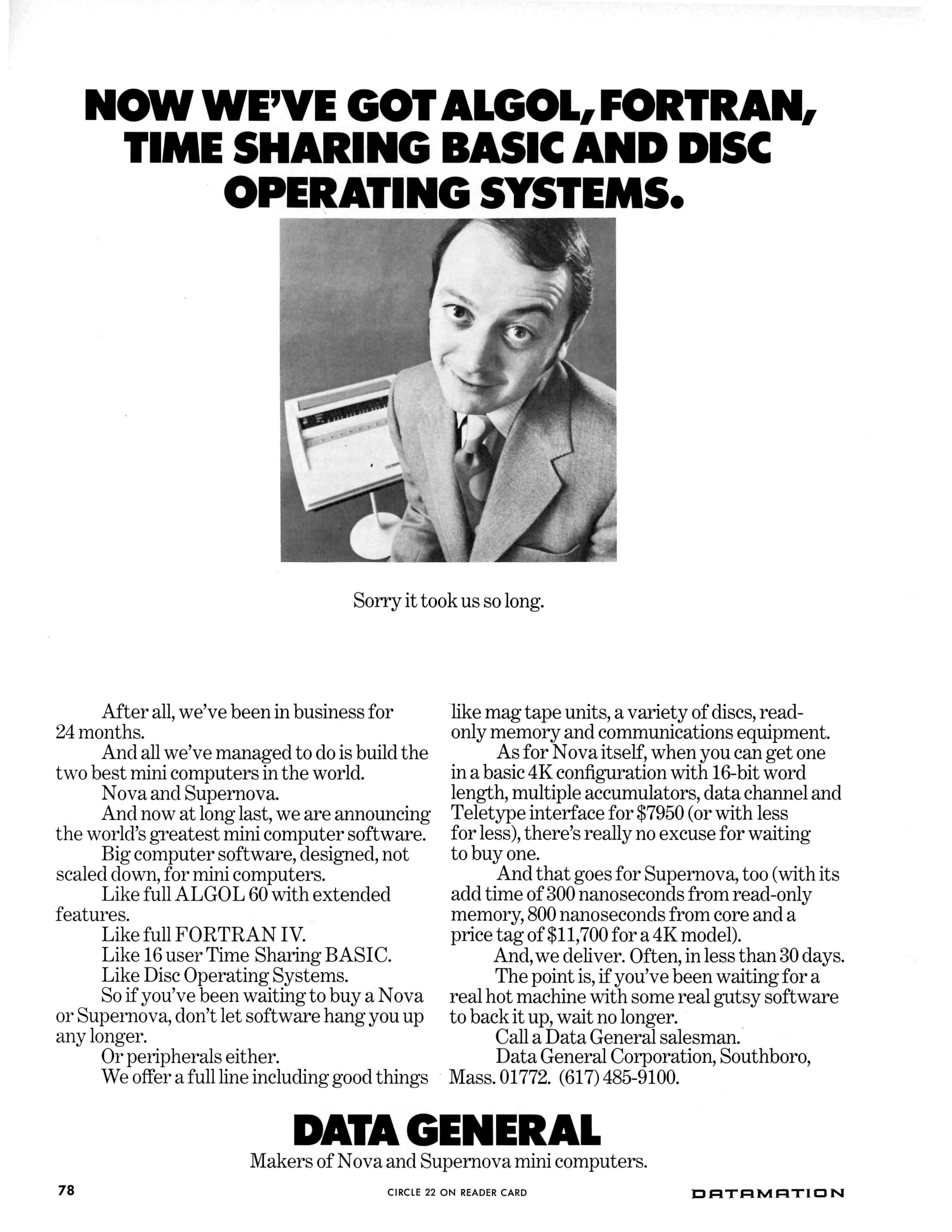 Sorry It Took So Long (advertisement)